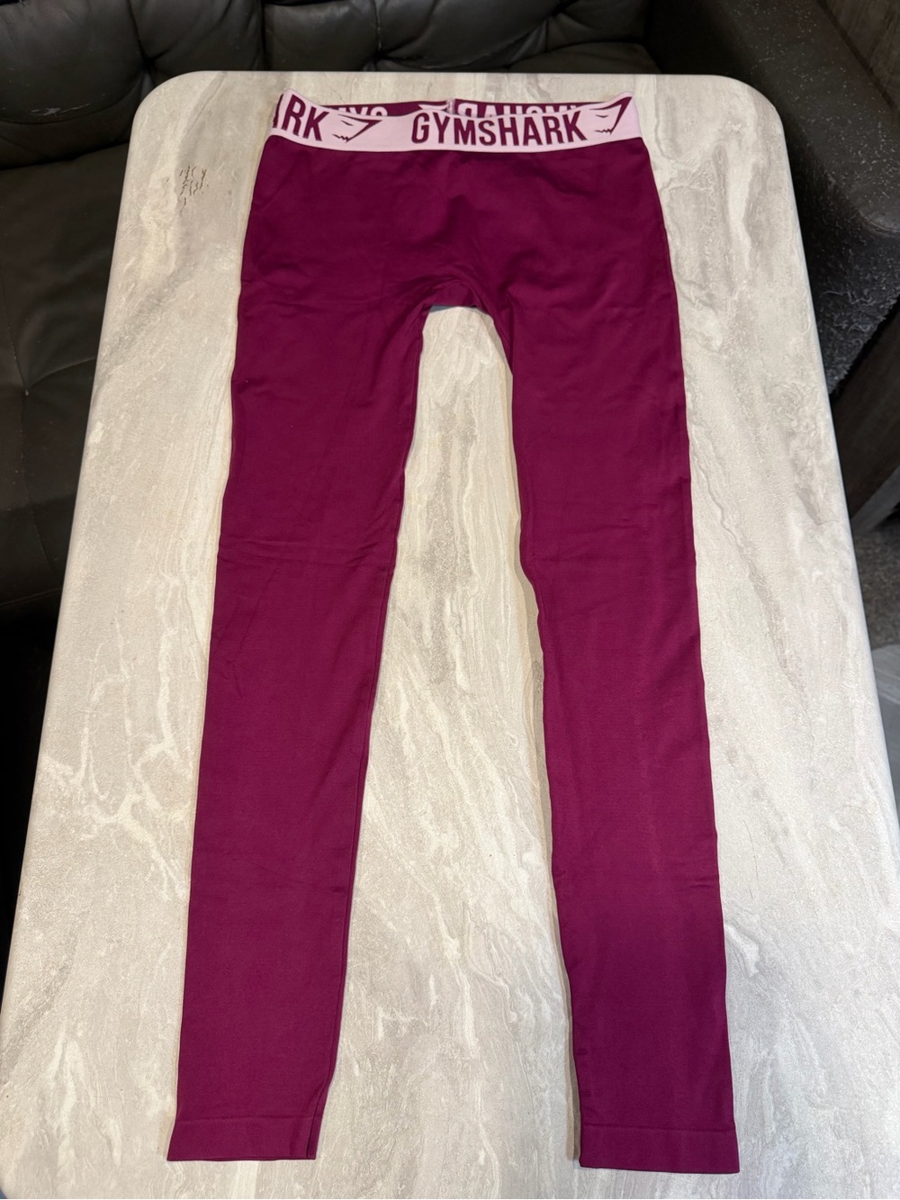 Gymshark Kids Plum Leggings with Branded Waistband